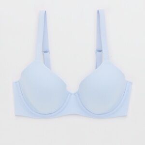 Aeri Smoothez Full Coverage Lightly Lined Bra in Eyelet Blue size 36 B